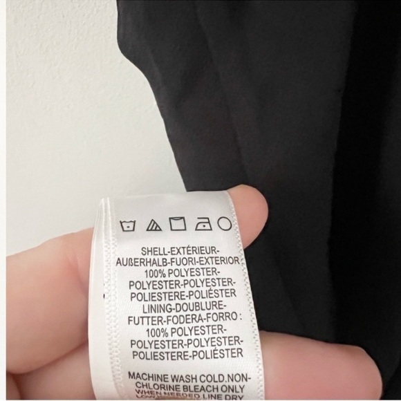 Dress The Population Claudia Dress Black Ruffle V-neck Flowy Midi Size Small NEW - Picture 11 of 12